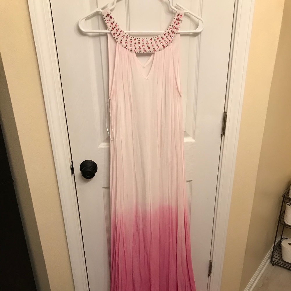 Ombre Halter Maxi Dress